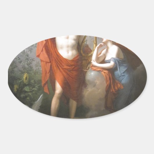 apollo en maas ovale sticker (Voorkant)