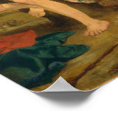 Apollo en Marsyas - M. Anselmi Fine Art Poster (Hoek)