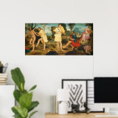 Apollo en Marsyas - M. Anselmi Fine Art Poster (Thuiskantoor)