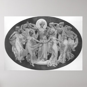 Apollo en Muses Poster
