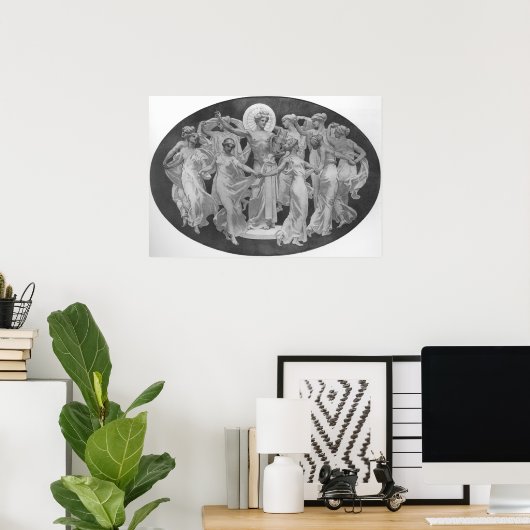 Apollo en Muses Poster (Thuiskantoor)
