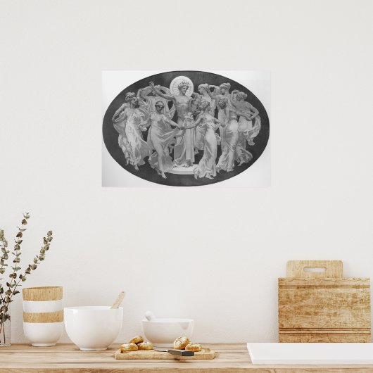 Apollo en Muses Poster (Keuken)