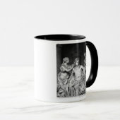 Apollo, gespannen door nymfen in de grove van de mok (Voorkant rechts)