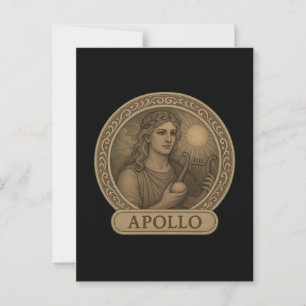 Apollo God van Licht Ansichtkaart Briefkaart