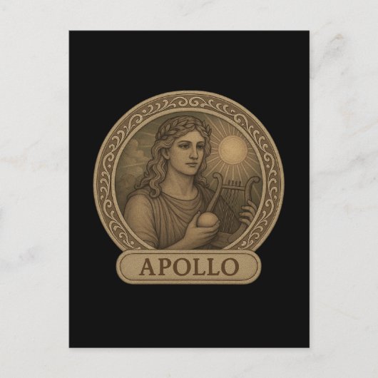 Apollo God van Licht Ansichtkaart Briefkaart (Voorkant)