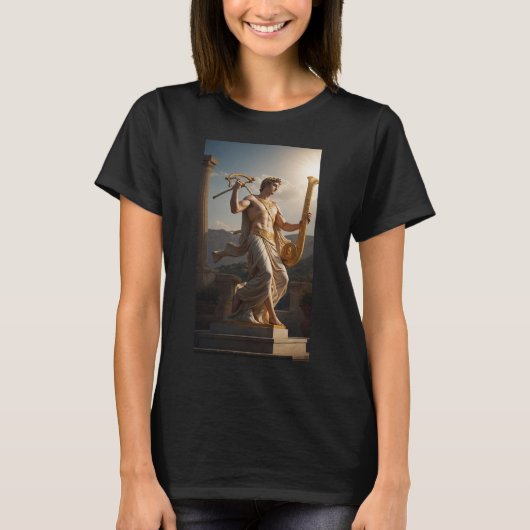 Apollo, god van muziek en licht t-shirt (Voorkant)