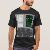 Apollo Guidance Computer Dsky T-shirt (Voorkant)
