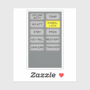 Apollo Guidance Computer Indicator Alarm DSKY Sticker