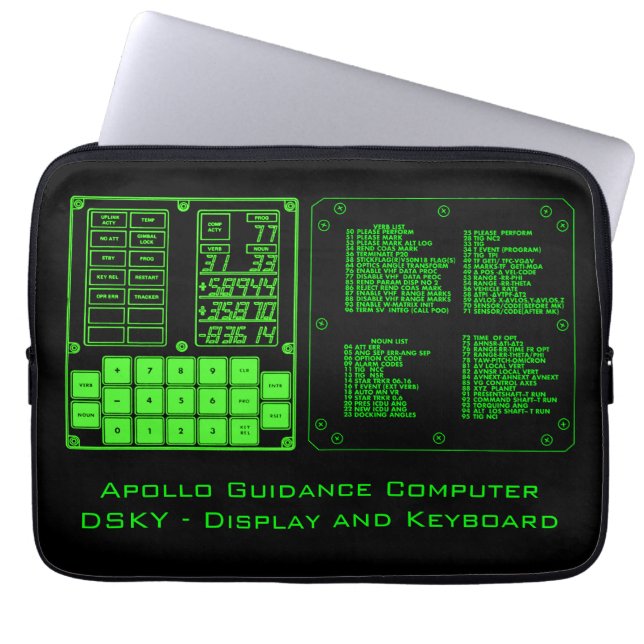 Apollo Guidance Computer Laptop Hoeve 13-inch lapt Sleeve (Voorkant)