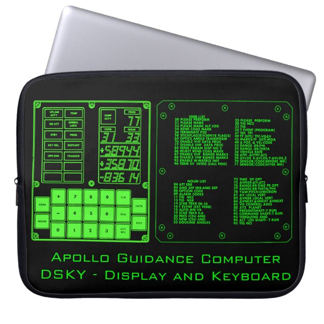Apollo Guidance Computer Laptop Hoeve 15-inch lapt Sleeve (Voorkant)
