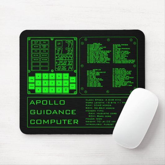 Apollo Guidance Computer Muismat (Met muis)