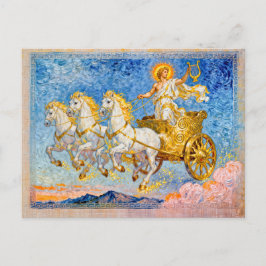 Apollo in Sun Chariot Holding a Golden Harp Briefkaart