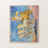 Apollo in Sun Chariot Holding a Golden Harp Legpuzzel (Verticaal)