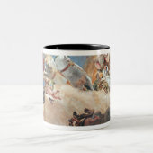 Apollo in zijn Sun Chariot die Beatrice I bestuurt Tweekleurige Koffiemok (Center)