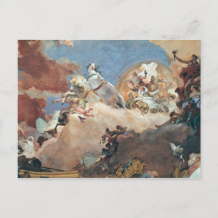 Apollo in zijn Sun Chariot rijden Beatrice I Briefkaart