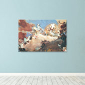 Apollo in zijn Sun Chariot rijden Beatrice I Canvas Afdruk (Insitu (Houten vloer))