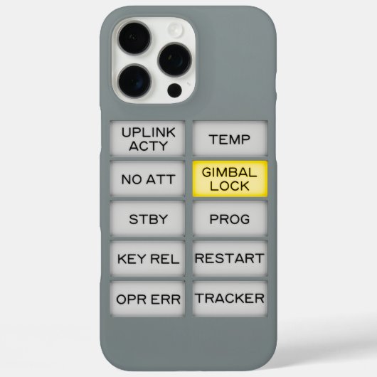 Apollo Indicator Alarm DSKY, Gimbal Lock Case-Mate iPhone Case (Achterkant)