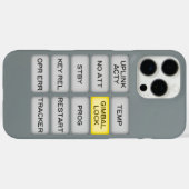 Apollo Indicator Alarm DSKY, Gimbal Lock Case-Mate iPhone Case (Achterkant (horizontaal))