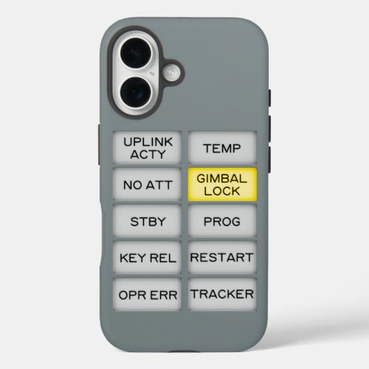 Apollo Indicator Alarm DSKY, Gimbal Lock Case-Mate iPhone Case (Achterkant)