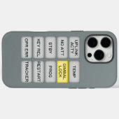 Apollo Indicator Alarm DSKY, Gimbal Lock Case-Mate iPhone Case (Achterkant (horizontaal))