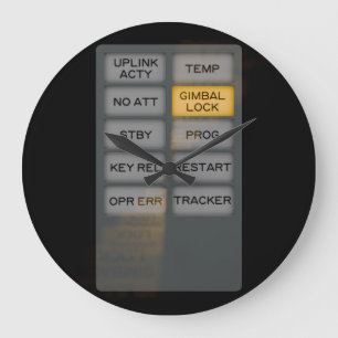 Apollo Indicator Alarm DSKY, Gimbal Lock Klok