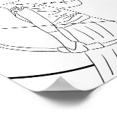 Apollo kleurplaat afdrukken poster (Hoek)