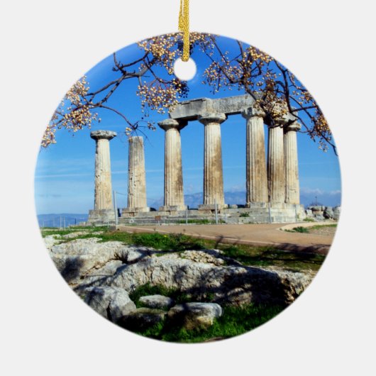 Apollo - Korinthe Keramisch Ornament (Achterkant)