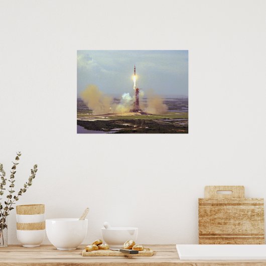 Apollo Launch (proefproject Apollo-Soyuz) Poster (Keuken)