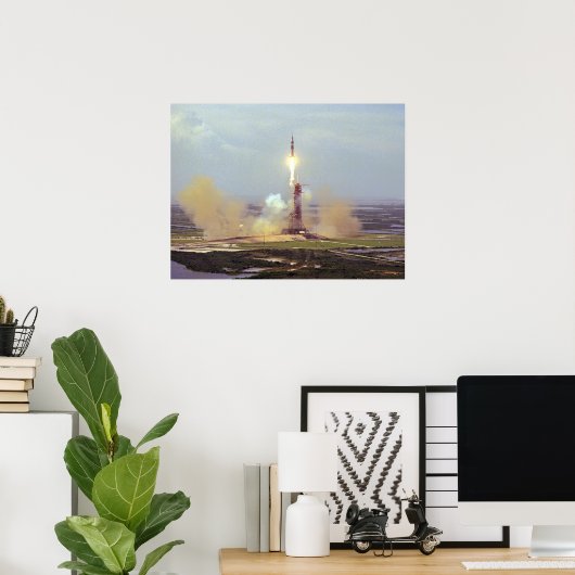 Apollo Launch (proefproject Apollo-Soyuz) Poster (Thuiskantoor)