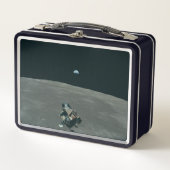 Apollo Maanlander en Aarde boven de maan (Voorkant)