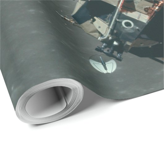 Apollo Maanlander en Aarde boven de maan Cadeaupapier (Rol Hoek)