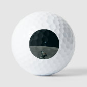 Apollo Maanlander en Aarde boven de maan Golfballen (Voorkant)