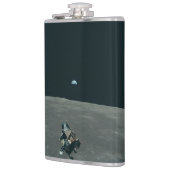 Apollo Maanlander en Aarde boven de maan Heupfles (Links)