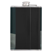 Apollo Maanlander en Aarde boven de maan Heupfles (Achterkant)