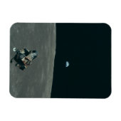 Apollo Maanlander en Aarde boven de maan Magneet (Horizontaal)