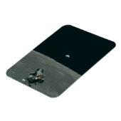 Apollo Maanlander en Aarde boven de maan Magneet (Linkerzijde)