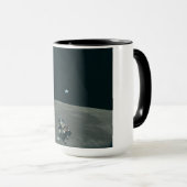 Apollo Maanlander en Aarde boven de maan Mok (Voorkant rechts)