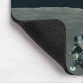 Apollo Maanlander en Aarde boven de maan Muismat (Hoek)