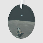 Apollo Maanlander en Aarde boven de maan Ornament (voorkant)