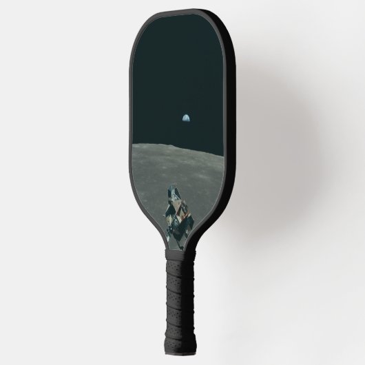 Apollo Maanlander en Aarde boven de maan Pickleball Paddle (Links)