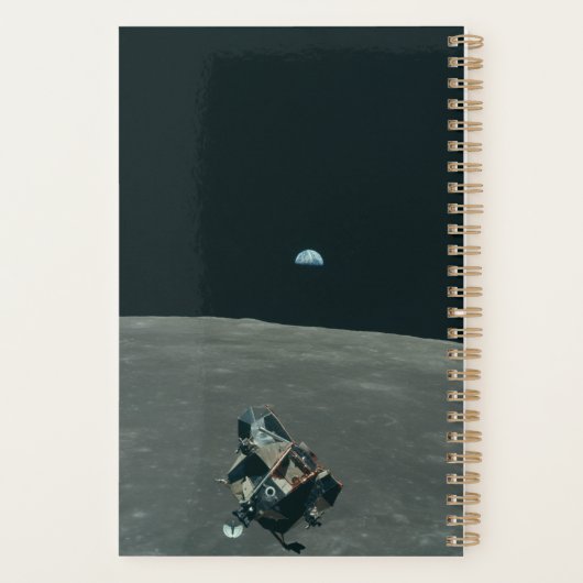 Apollo Maanlander en Aarde boven de maan Planner (Achterkant)