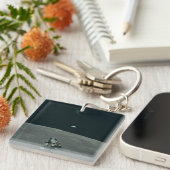 Apollo Maanlander en Aarde boven de maan Sleutelhanger (Voorkant Rechts)