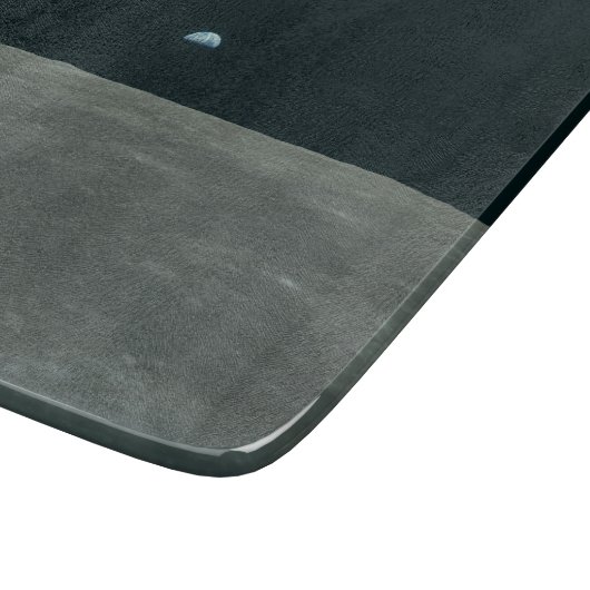 Apollo Maanlander en Aarde boven de maan Snijplank (Hoek)