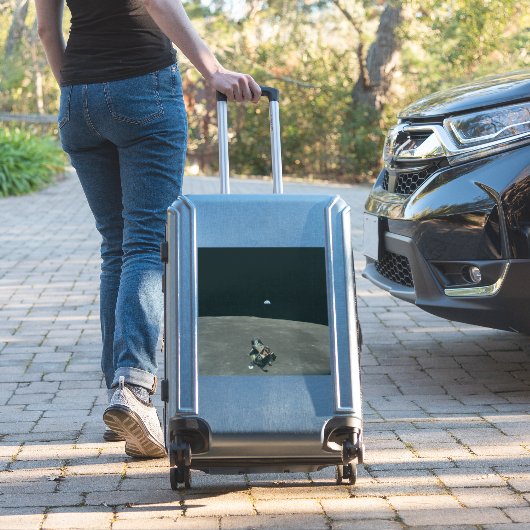 Apollo Maanlander en Aarde boven de maan Sticker (Koffer Insitu)