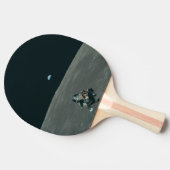 Apollo Maanlander en Aarde boven de maan Tafeltennisbatje (Zijkant)