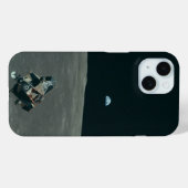 Apollo Maanlander en Aardopkomst boven de Maan Case-Mate iPhone Case (Achterkant (horizontaal))