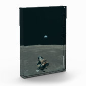 Apollo Maanlander en Aardopkomst boven de Maan Fotoblokken (Links)