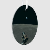 Apollo Maanlander en Aardopkomst boven de Maan Ornament (voorkant)