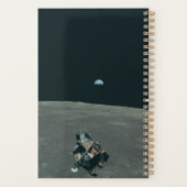 Apollo Maanlander en Aardopkomst boven de Maan Planner (Achterkant)