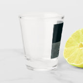 Apollo Maanlander en Aardopkomst boven de Maan Shot Glas (Links)